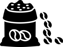 Bean Bag Glyph Icon vector