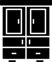 Wardrobe Glyph Icon vector