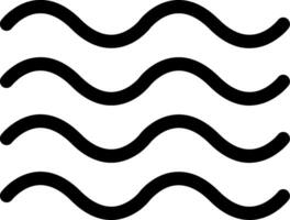 Waves Glyph Icon vector