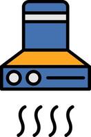 Extractor Hood Line Filled Icon vector