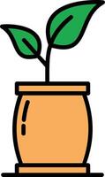 Plant Line Filled Icon vector