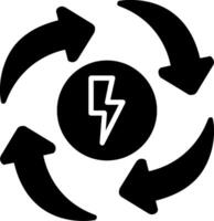 Eco Energy Glyph Icon vector