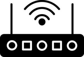 Wifi Router Glyph Icon vector