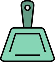 Dustpan Line Filled Icon vector