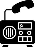 Radio Glyph Icon vector