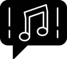 Music Glyph Icon vector