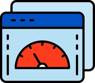 web mejoramiento línea lleno icono vector