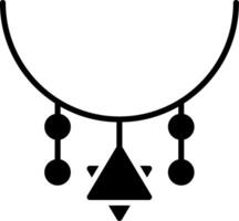 Necklace Glyph Icon vector