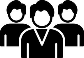 Company Meeting Glyph Icon vector