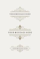 Vintage Ornaments Decorations Design Elements vector