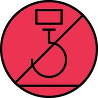 Use No Hooks Line Filled Icon vector