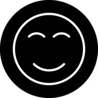 Smile Glyph Icon vector