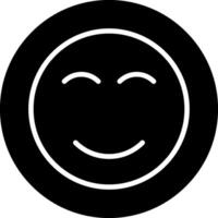 Smile Glyph Icon vector