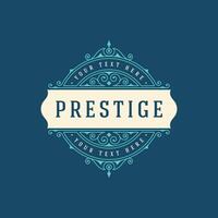 Retro Vintage Insignias or Logotypes set design elements vector
