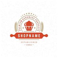 Bakery Shop Logo Design Element vector