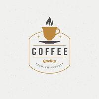 Coffee Shop Logo Design Element vector