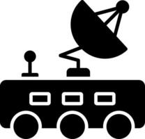 Moon Rover Glyph Icon vector