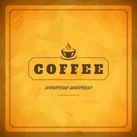 Coffee Shop Logo Design Element vector