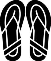 icono de glifo de zapatillas vector