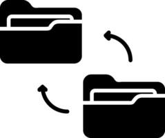 Folder Glyph Icon vector