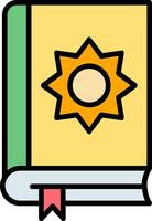 Holy Book Line Filled Icon vector