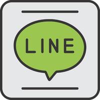 APP Line Filled Icon vector