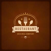 Restaurant Shop Design Element vector