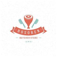 Butcher Shop Design Element vector