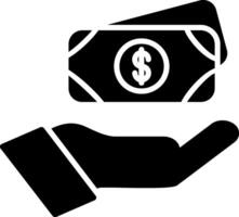 Money Glyph Icon vector