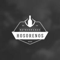 restaurante logotipo diseño elemento en Clásico estilo Insignia vector