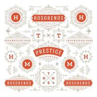 Vintage Ornaments Decorations Design Elements vector