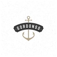 Anchor Logo Template. Design Element Vintage Style vector