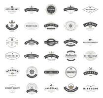 Vintage Logos Design Templates Set. logotypes elements vector