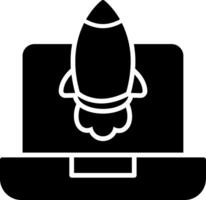 Launch Glyph Icon vector