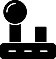 icono de glifo de joystick vector