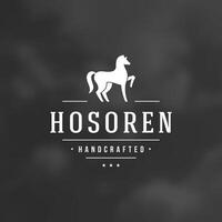 Horse Silhouette Logo Template. vector