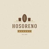 Bakery Shop Logo Template. Design Element Vintage Style for Logotype vector