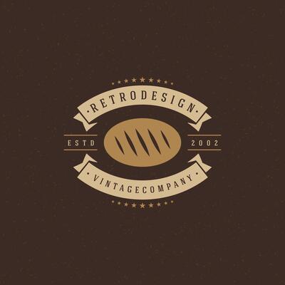 Bakery Shop Logo Template. Design Element Vintage Style for Logotype
