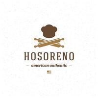 Restaurant Logo Template. Design Element Vintage Style for Logotype vector