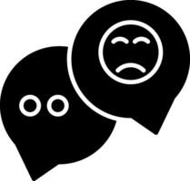 Speech Bubble Glyph Icon vector