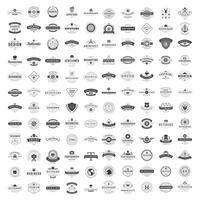 Vintage Logos Design Templates Set. logotypes elements collection vector