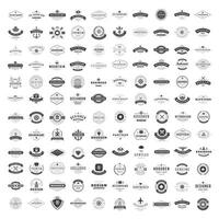 Vintage Logos Design Templates Set. logotypes elements collection vector