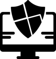 Protection Glyph Icon vector