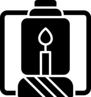 Lantern Glyph Icon vector