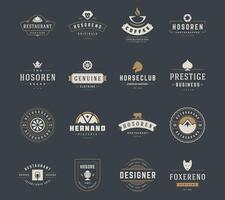 Vintage Logos Design Templates Set. design elements, Logo Elements vector