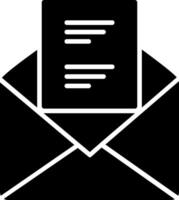 Email Glyph Icon vector