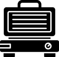 Electric Grill Glyph Icon vector