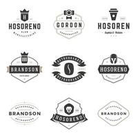 Vintage Logos Design Templates Set. design elements, Logo Elements vector