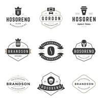 Vintage Logos Design Templates Set. design elements, Logo Elements vector