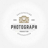 Photographer Design Element in Vintage Style for Logotype vector